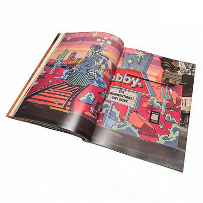 Custom Unique Design Softcover Art Paper Book Printing Full Color CMYK Perfect Binding Art Gallery Catalog Fashion Lookbook Custom Logo Paperback Brochure Printing Service