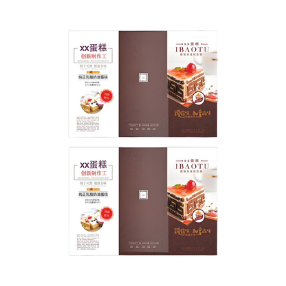 Custom Half Fold Bi-Fold Advertising Brochure Printing Full Color CMYK Promotional Leaflet Company Profile Menu Instruction Manual Custom Logo Paper Printing Service