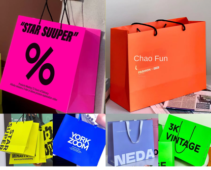 High-Quality Cardboard Portable Shopping Bag Rigid Eco Recyclable Custom Logo For Apparel Jewelry Cosmetic Luxury Retail Pack