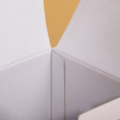 Custom Printed Square Kraft Corrugated Box Recyclable E Flute Shipping Carton Custom Logo Foldable Gift Packaging For E-commerce Cosmetic Food Delivery