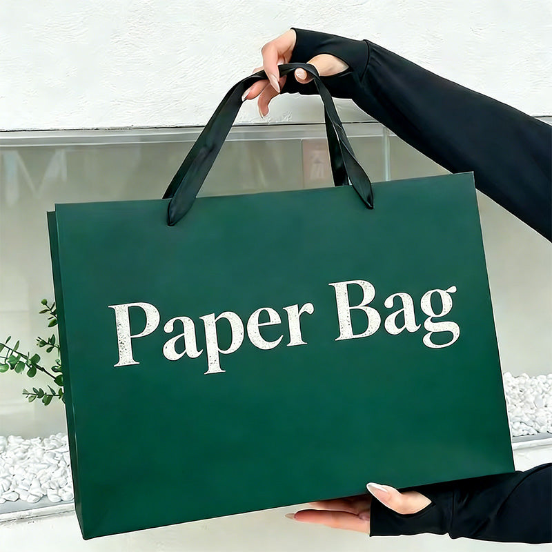 Factory Direct Classic Supermarket Paper Bags Eco Recyclable Custom Logo For Grocery Fruit Vegetable Retail Takeaway Pack