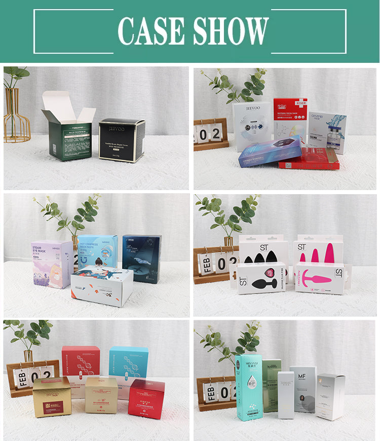 Custom Cosmetic Skin Care Paper Box Recyclable Foldable White Card Carton Custom Logo Printing For Serum Lotion Cream Essence Beauty Packaging