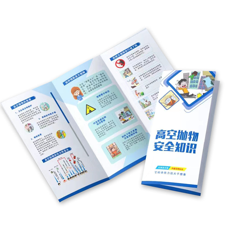 Hot Selling Custom Size Folded Booklet Printing Full Color CMYK Bi/Tri/Gate Fold Brochure Custom Logo Advertising Pamphlet Instruction Manual Printing Service