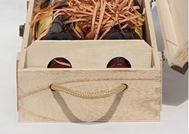 Custom Size Wood Wine Box Custom Logo Eco Pine Paulownia Wood For Single Double Wine Bottle Holiday Business Gift Pack