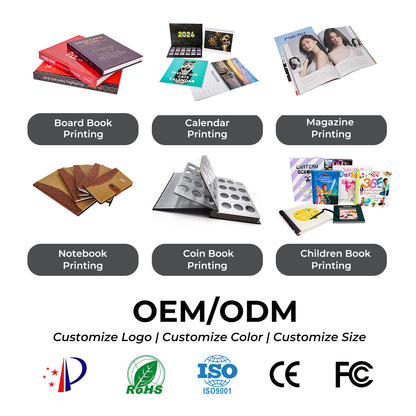 Customizable Premium Photo Book Printing Service Full Color CMYK Layflat Hardcover Wedding Portrait Art Photobook Custom Logo High-End Memory Album Printing Service