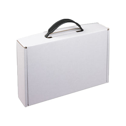 Custom Printed Corrugated Carrying Cases Mailer Box Recyclable Portable Handle Shipping Carton For Apparel Cosmetic Gift E-commerce Packaging