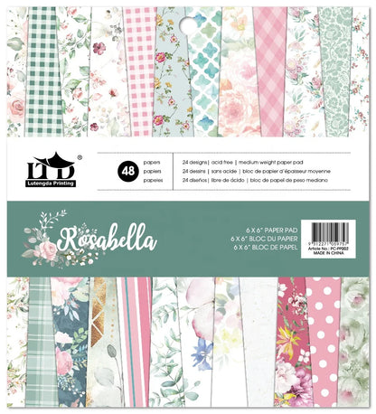 Hot Sale 12'' Scrapbook Double-side Printed Pattern Paper Pack Paper Crafting Uncoated Paper for DIY Scrapbooking Handmade