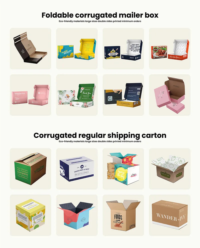 Wholesale Laser Holographic Cardboard Corrugated Shipping Packing Packaging Gift Mailer Carton Boxes Mailing
