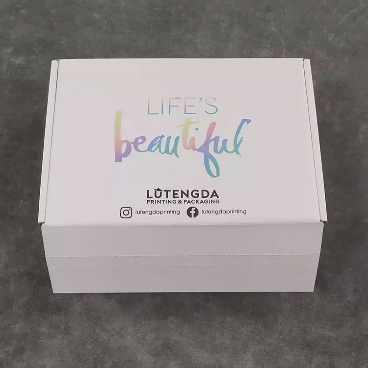 Free Design  High Quality Colorful Biodegradable Gift Perfume Corrugated Paper Packaging Mailer Box