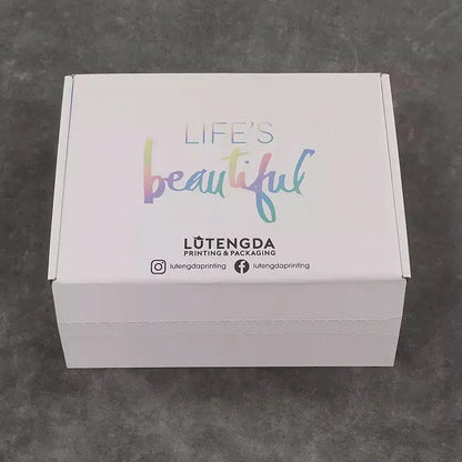 Free Design  High Quality Colorful Biodegradable Gift Perfume Corrugated Paper Packaging Mailer Box