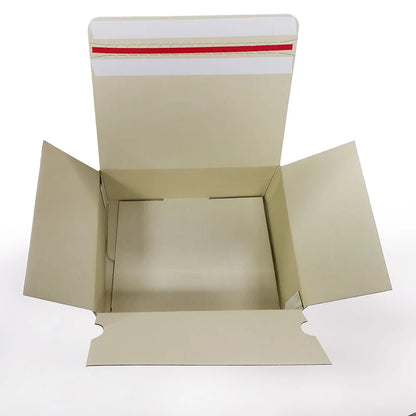 Custom Self-sealing E Flute Corrugated Postal Shipping Self Adhesive Zipper Tear Strip Mailer Parcel Delivery Boxes for Shoes