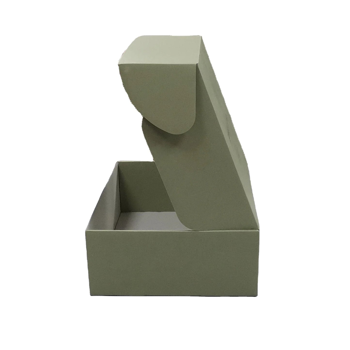 Custom Package Design Green Mailer Box White Cardboard Tuck Top Shipping Box for Cosmetic Gift FSC Certified Full Printing