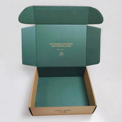 OEM Custom Logo Printed Paper Box Eco-friendly Kraft Corrugated Box Clothes Packaging Shipping Malier Paper Box