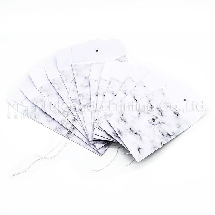 High Quality Ordinary Paper Envelope with Button and String Tie