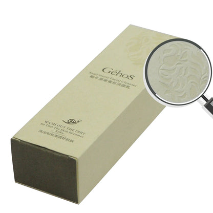 Gold Shiny Beauty Cosmetic White Paperboard Box Custom Made Folder Packaging with Stamping Embossing Matt Lamination for Perfume