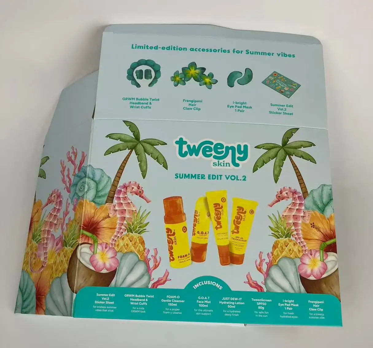 White Card Auto-Lock Bottom Box with Yellow Blue Patterns Matte Lamination Recycled Materials Biodegradable Customizable Sizes