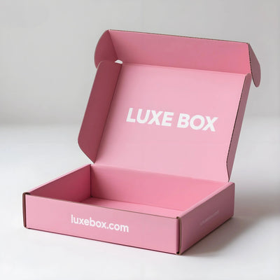 Customize Pink Gift Mailer Box Glossy and Matt Laminated for Socks for Mailer &