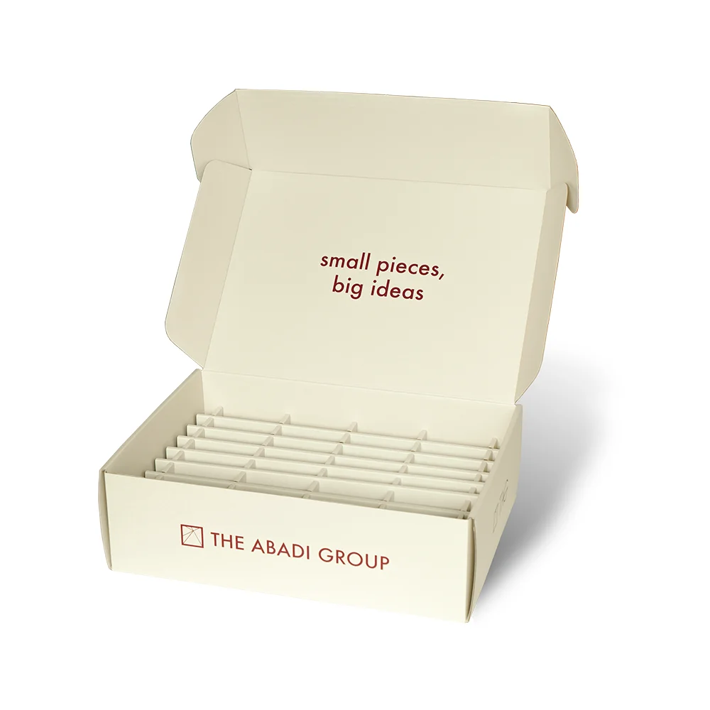 Customised Little Small Subscription Cardboard Mailer Shipping Packaging Boxes Packaging With Foam Inserts Inside for 3 Products