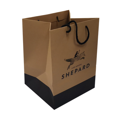 China Competitive Price Elegant Customized Brand Logo Shopping Packaging Paper Bag Paper Gift Bags With Ribbon Handles