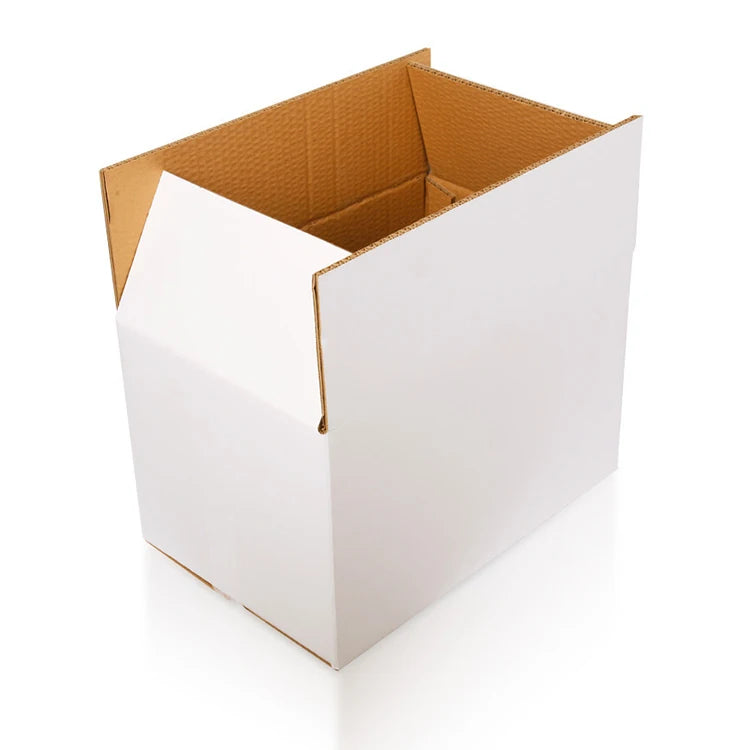 Wholesale Custom logo Corrugated Carton Packaging Original White Recycled Paper Kraft Mailer Box