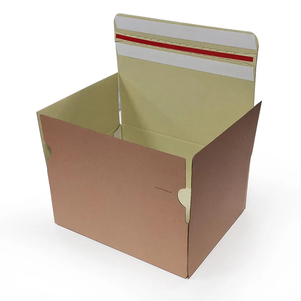 Custom Self-sealing E Flute Corrugated Postal Shipping Self Adhesive Zipper Tear Strip Mailer Parcel Delivery Boxes for Shoes