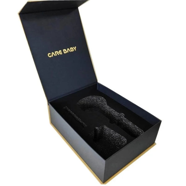 Manufacturer Custom Luxury Gold Foil Stamping Rigid Brown Paper Cardboard Box Packaging Magnetic Gift Boxes With EVA Foam Insert