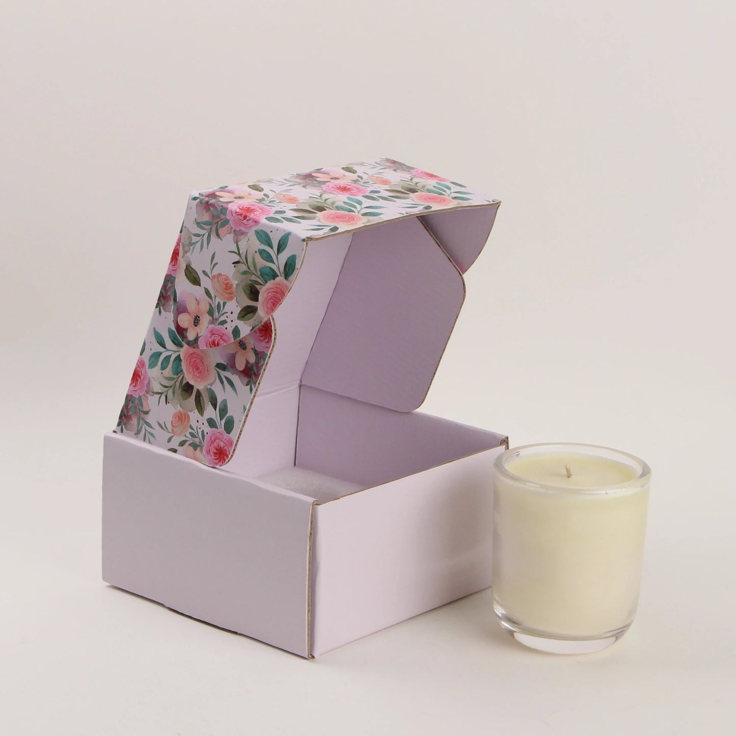 Custom Package Design Mailer Gift Box Kraft Paper Full Color Embossing Cosmetic Candle BOX Retail for BSCI Certified Recyclable