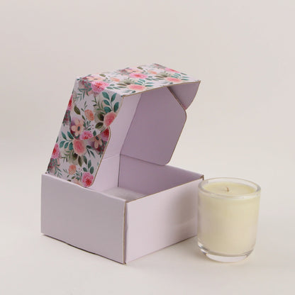 Custom Package Design Mailer Gift Box Kraft Paper Full Color Embossing Cosmetic Candle BOX Retail for BSCI Certified Recyclable