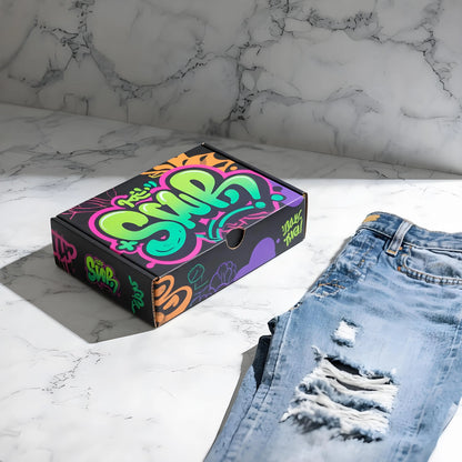 Disposable Custom logo Tuck Mailer Boxes Printed Paper Cardboard Shipping Corrugated Matte Black Box Packaging Clothes