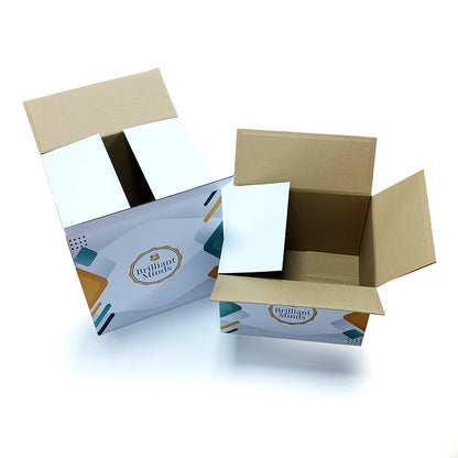 Custom 32 ECT Corrugated Boxes With Logo Printed Luxury Gift Cardboard Shipping Mailer Subscription Box Foldable Sturdy Box