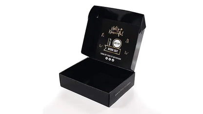 Wholesale Price Low MOQ Cheap Cardboard Custom Logo Shoes Packaging Mailer Black Craft Shipping Paper Box