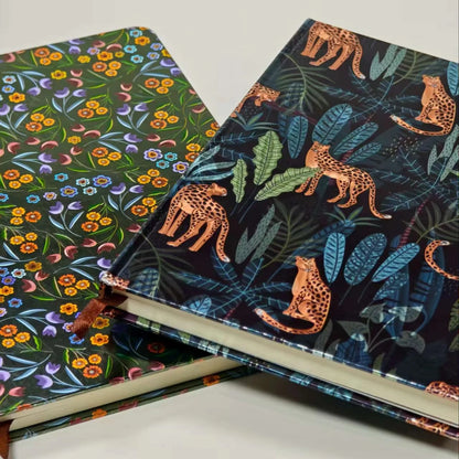 Four-Color Printing Gold Silver Card Paper Hardcover Casebound Note Book Offset Paper Printing for Note Pad Novel Brochure