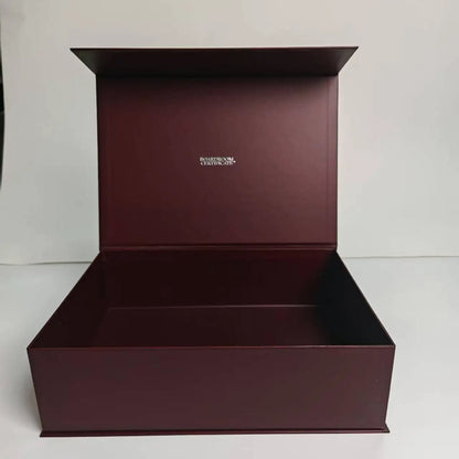 Luxury Magnetic Closure Boxes Magnetic Gift Box Packaging for Present Custom Magnetic Box Packaging Luxury Brown Gift Box
