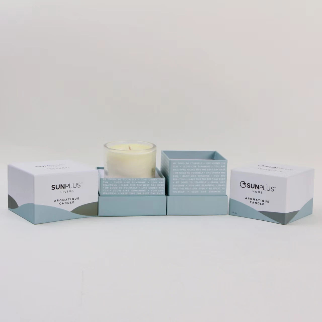 Custom Package Design Lid and Base Gift Box White Cardboard Top and Bottom Box for Luxury Candle Box Retail FSC BSCI Certified