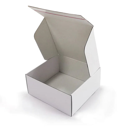 OEM White Kraft Paper Mailer Box Self-Seal Zipper Adhesive Strip Tape E-Commerce Subscription Shipping Corrugated Cardboard