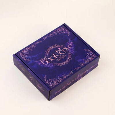 Custom Package Design Purple Gradient Mailer Box Corrugated Tuck Top Shipping Subscription Box for Cosmetic Gift FSC Certified