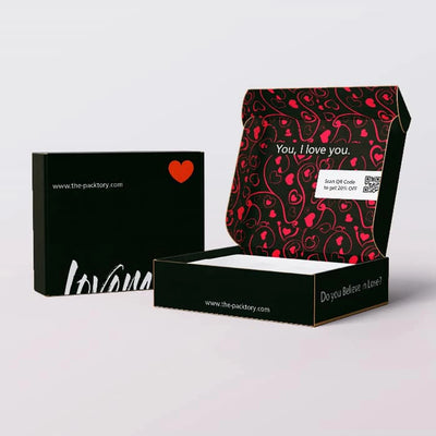 Black Packaging Box Mail Shipping Kraft Corrugated Box Gift Wholesale Custom Cardboard Boxes for Packing