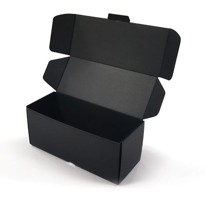 Custom Printed Recycled Corrugated Box Subscription Shipping Mailer Box Packaging Black Inside Outside Recyclable Rectangle OEM