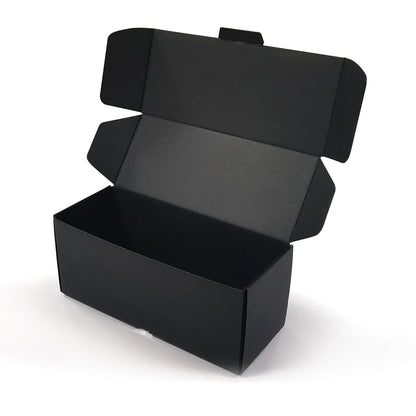 Custom Printed Recycled Corrugated Box Subscription Shipping Mailer Box Packaging Black Inside Outside Recyclable Rectangle OEM