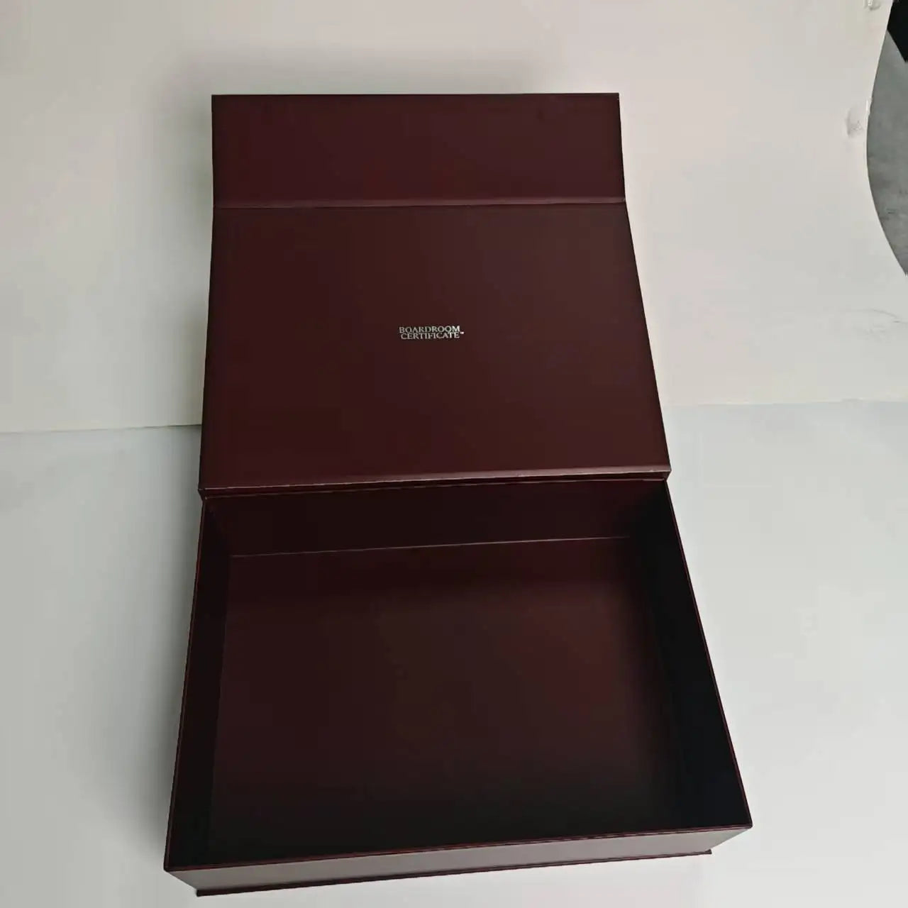 Luxury Magnetic Closure Boxes Magnetic Gift Box Packaging for Present Custom Magnetic Box Packaging Luxury Brown Gift Box
