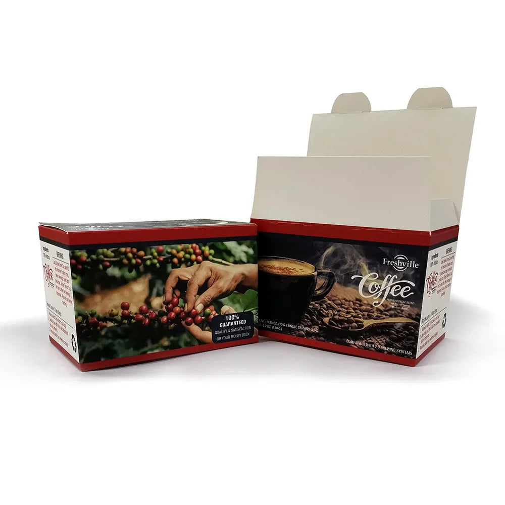 Disposable Kraft Paper K Cup Drip Coffee Kit Packing Boxes Packaging for Nespresso Coffee Capsules Customised