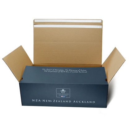 Wholesale Printed Autolock Tear Strip Zipper Paper Packaging Mailer Shipping Carton Boxes with Lid for Clothes Dresses