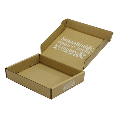 Custom Eco Friendly Kraft box Cardboard Corrugated Paper Packaging Mailer Mailing Gift Shoe Shipping Boxes Wholesale FSC