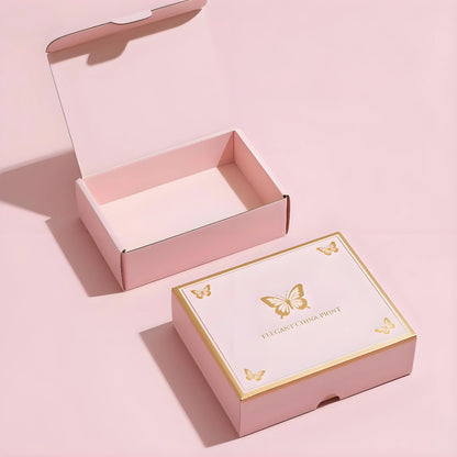 Pink Boxes Pink Gift Box Shipping Boxes Customized Cardboard Box Gift Packaging Mailer Shipping Corrugated Boxes for Gift