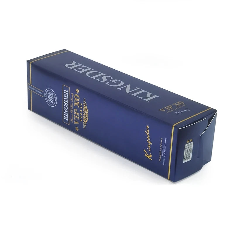Custom Logo Printed Lightweight Foldable Paper Box Gold Foil Packaging 1 Whisky Bottle Wine Shipping Cheap Elegant Folders
