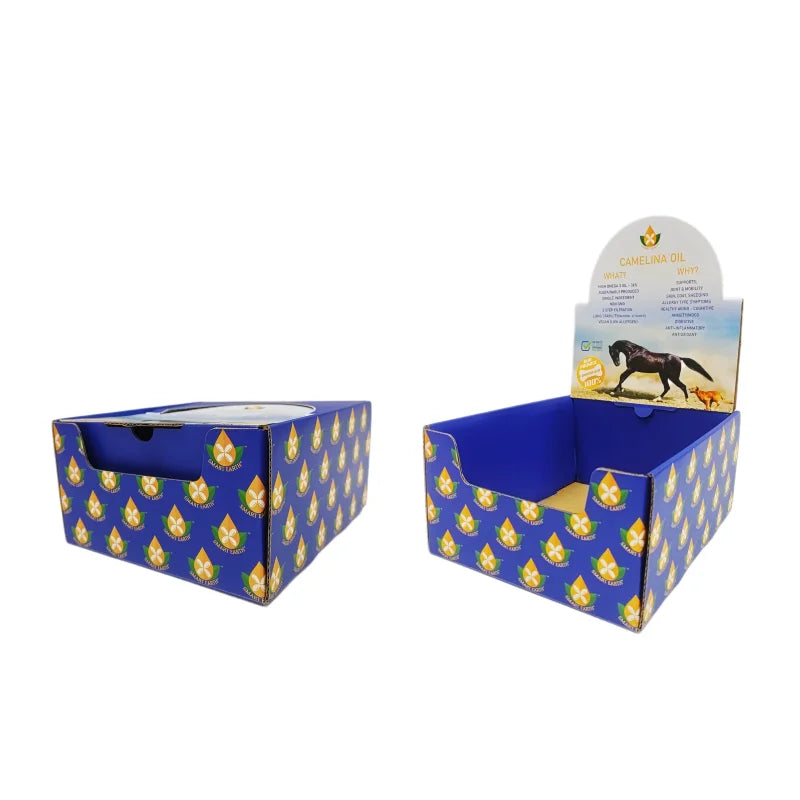 Recyclable High Quality Custom Cardboard Display Counter Retail Countertop PDQ Display Box for Supermarket