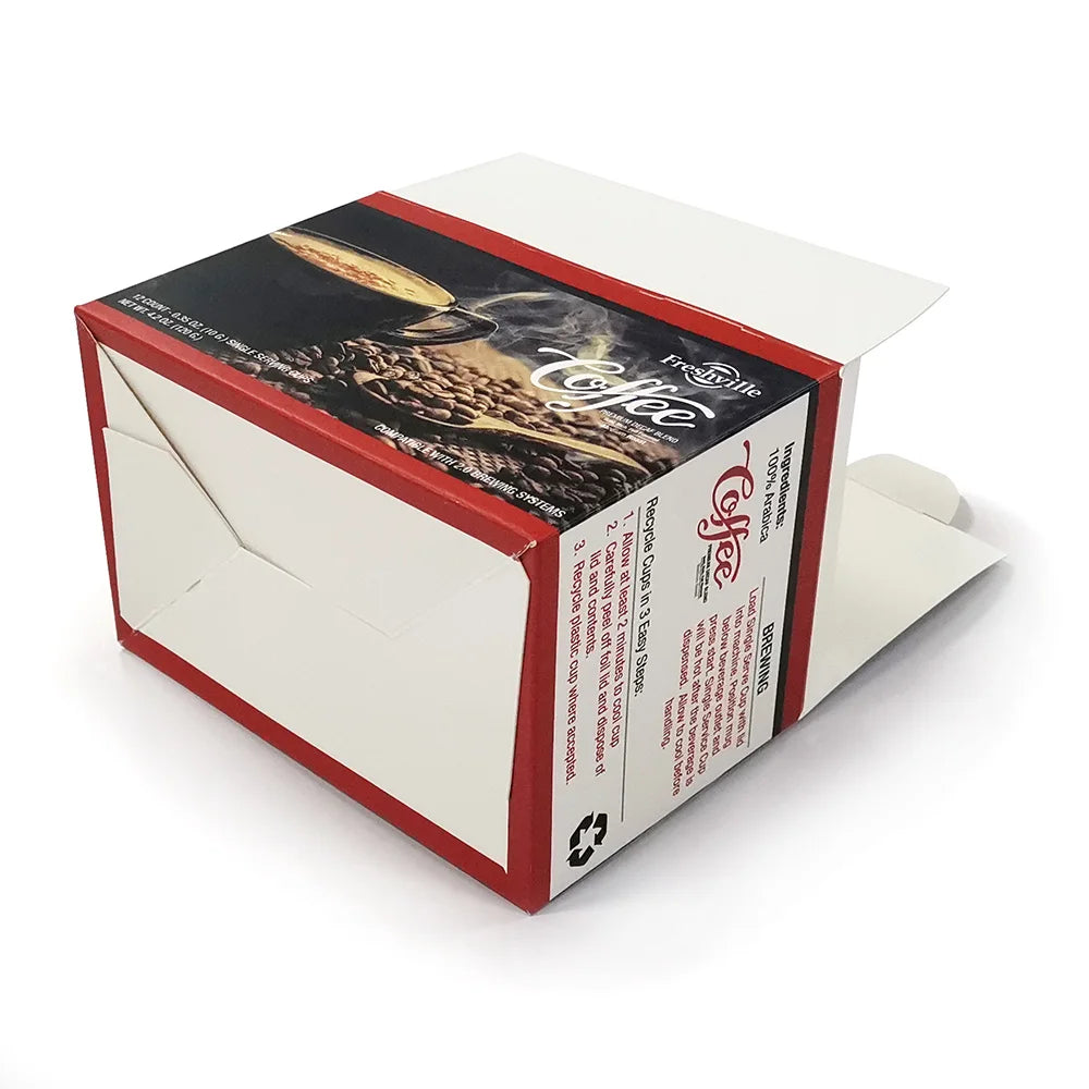 Disposable Kraft Paper K Cup Drip Coffee Kit Packing Boxes Packaging for Nespresso Coffee Capsules Customised