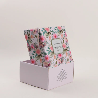 Custom Portable Rigid Mailer Box White Cardboard Corrugated Full Color Embossing Printing for BSCI Certified for Candle Cosmetic