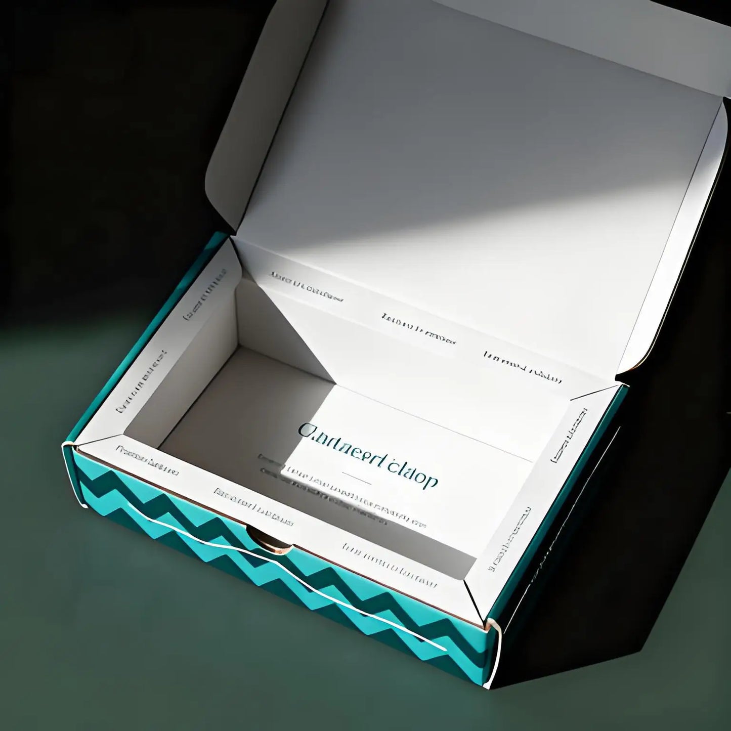 Packaging Gift Boxes with Patterned Character Patterned Colored Green Stripe Design