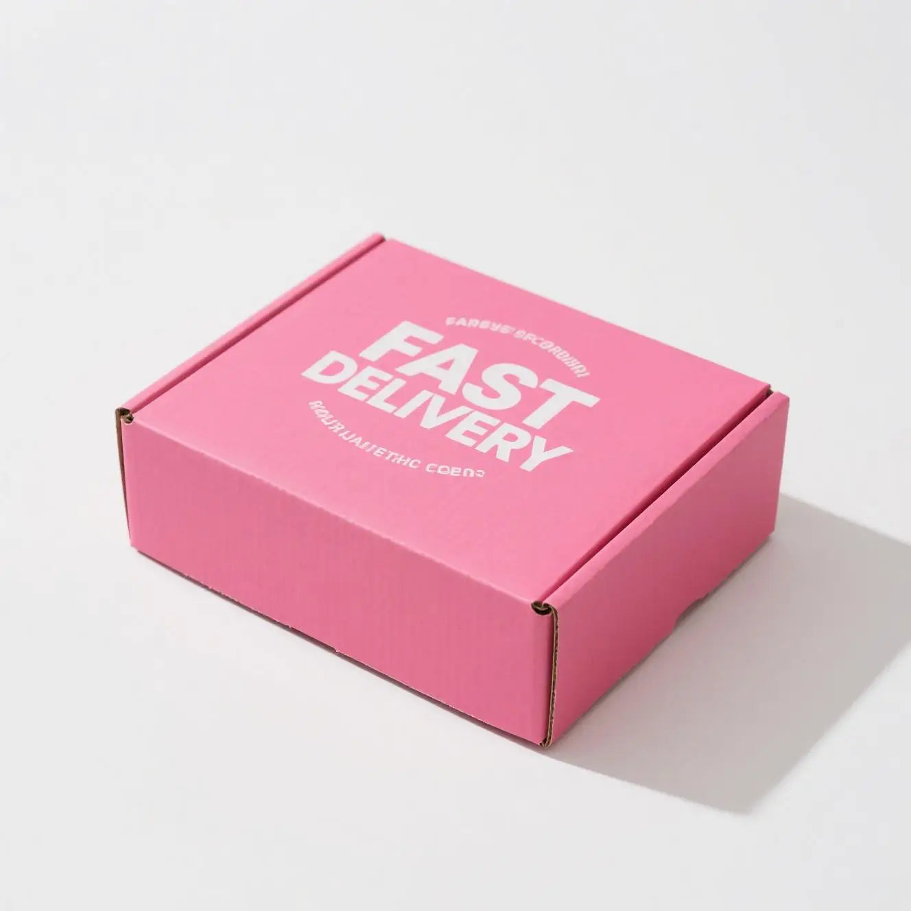 Custom Cardboard Paper Corrugated Boxes pink Postal Shipping Mailer Boxes Courier Mailing Boxes Packaging Hot pink